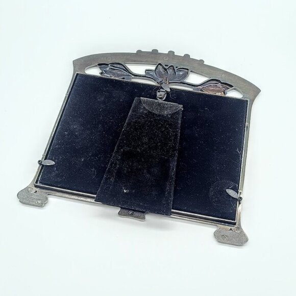 Vintage Weston Gallery Antique Floral Pewter Picture Frame - Picture 5 of 8